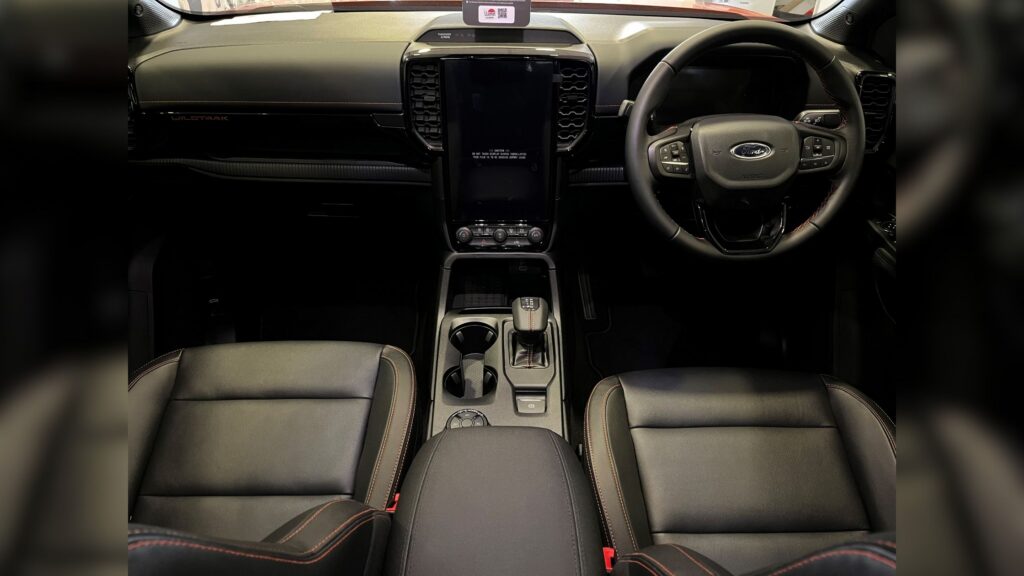 Orange 2026 Ford Ranger Infortainment cluster